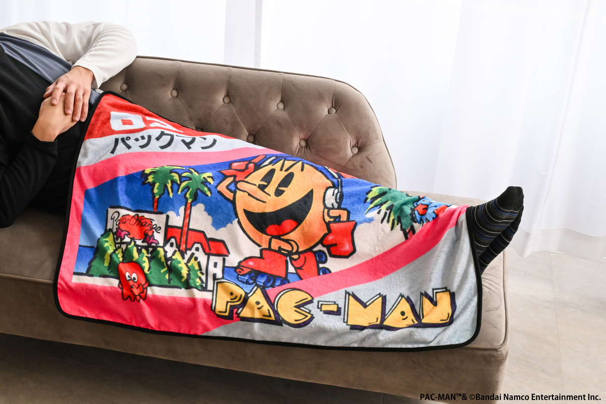 パックマン、ドルアーガの塔のブランケットの画像
