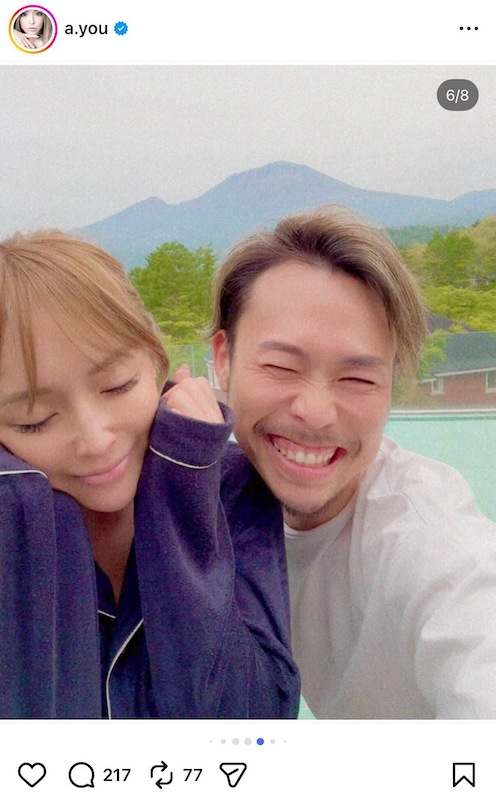 浜崎あゆみ 公式Instagramより