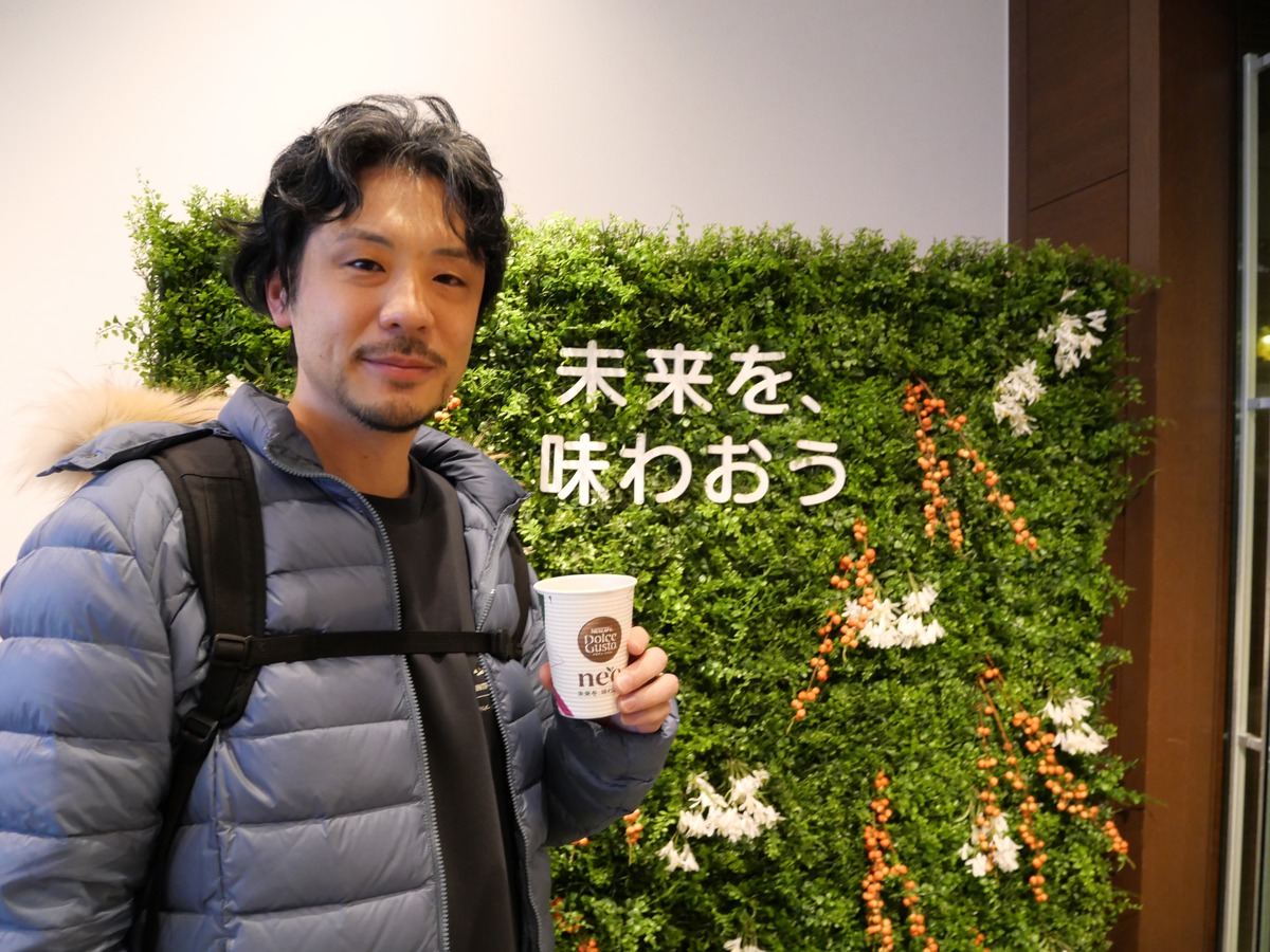 男性ユーザーはエスプレッソ抽出のルンゴーをチョイス