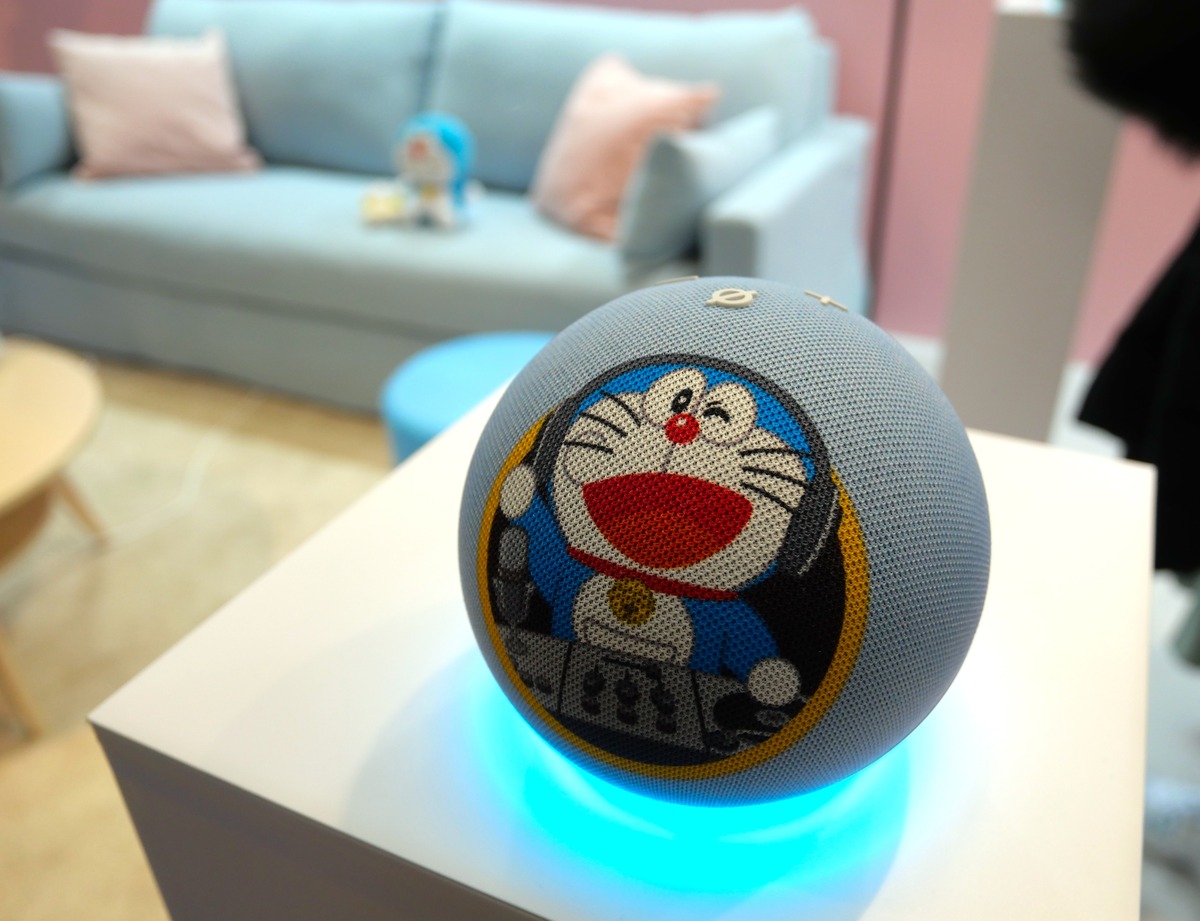 ドラえもんとEcho Dotが一体化したデザイン