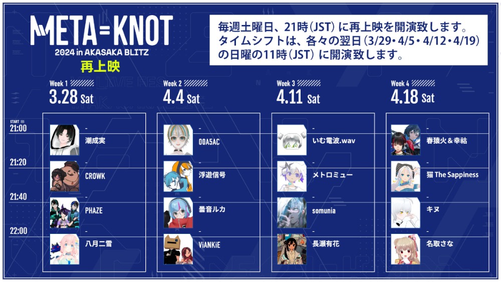 TBS『META=KNOT』が再上映決定の画像