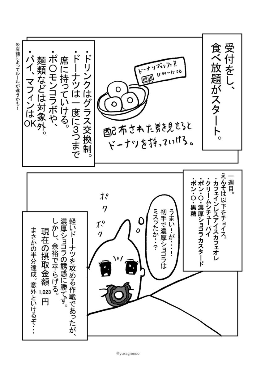 【漫画】食べ放題、もとを取るためにはの画像