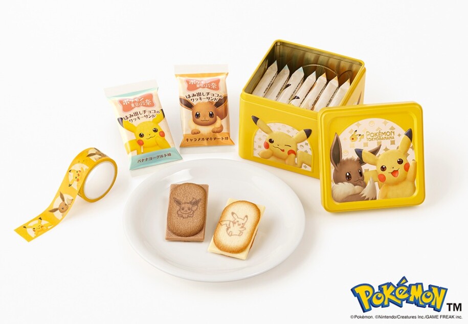 ポケモン東京ばな奈 はみ出しチョコのクッキーサンド スペシャル缶(ピカチュウ&イーブイ)