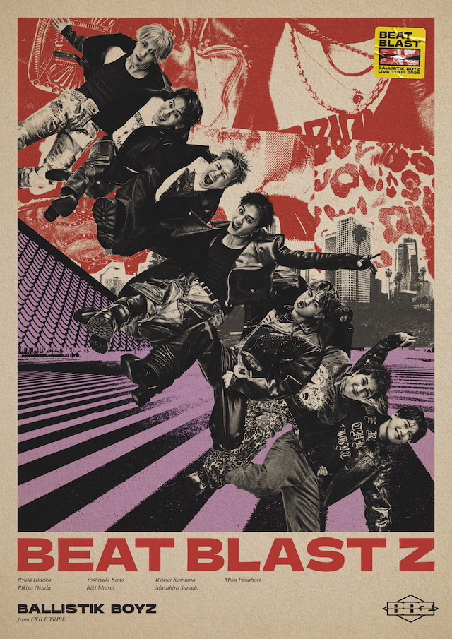 『BALLISTIK BOYZ LIVE TOUR 2026“BEAT BLAST Z”』キービジュアル