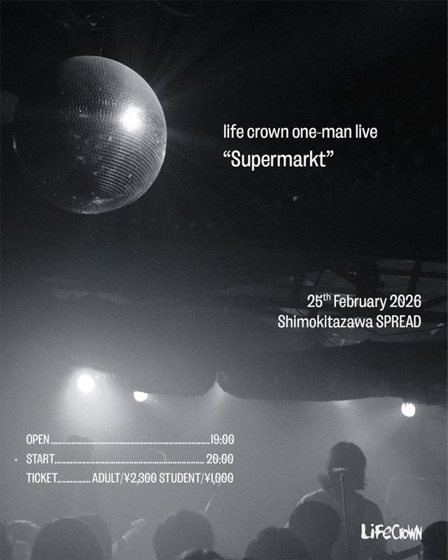 life crown　ワンマンライブフライヤー