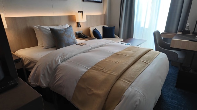 スーツが紹介するクルーズ船『飛鳥Ⅲ』の様子