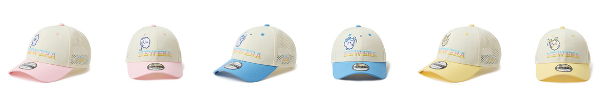 ちいかわ×ニューエラのコラボアイテムの画像