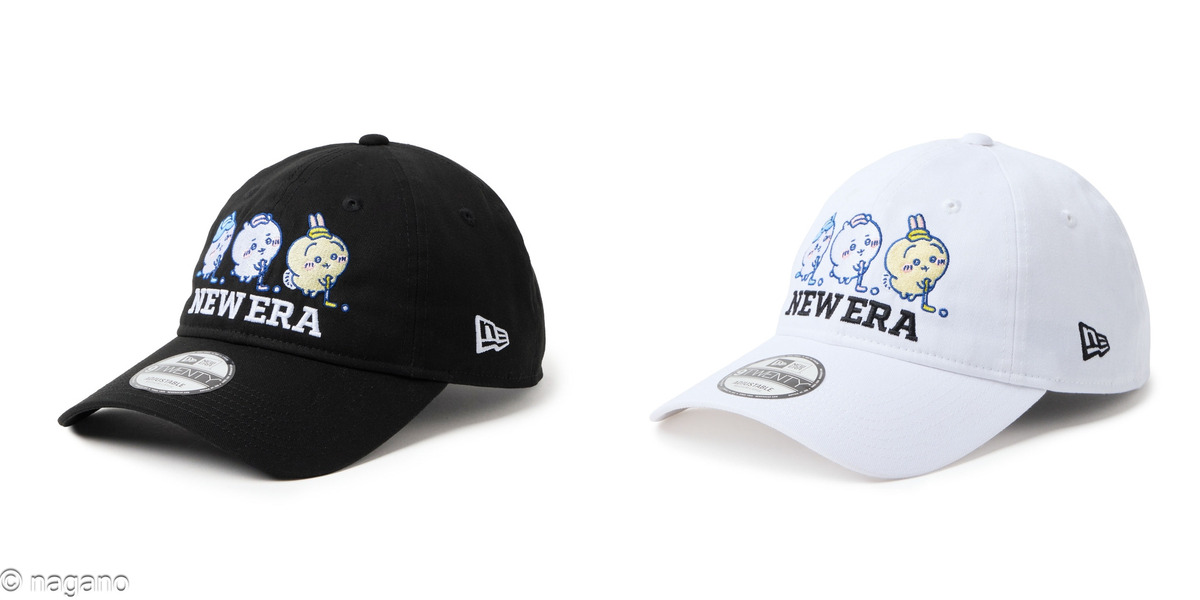ちいかわ×ニューエラのコラボアイテムの画像