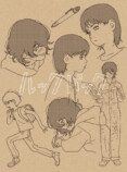 「劇場アニメ『ルックバック』下描き集」の画像