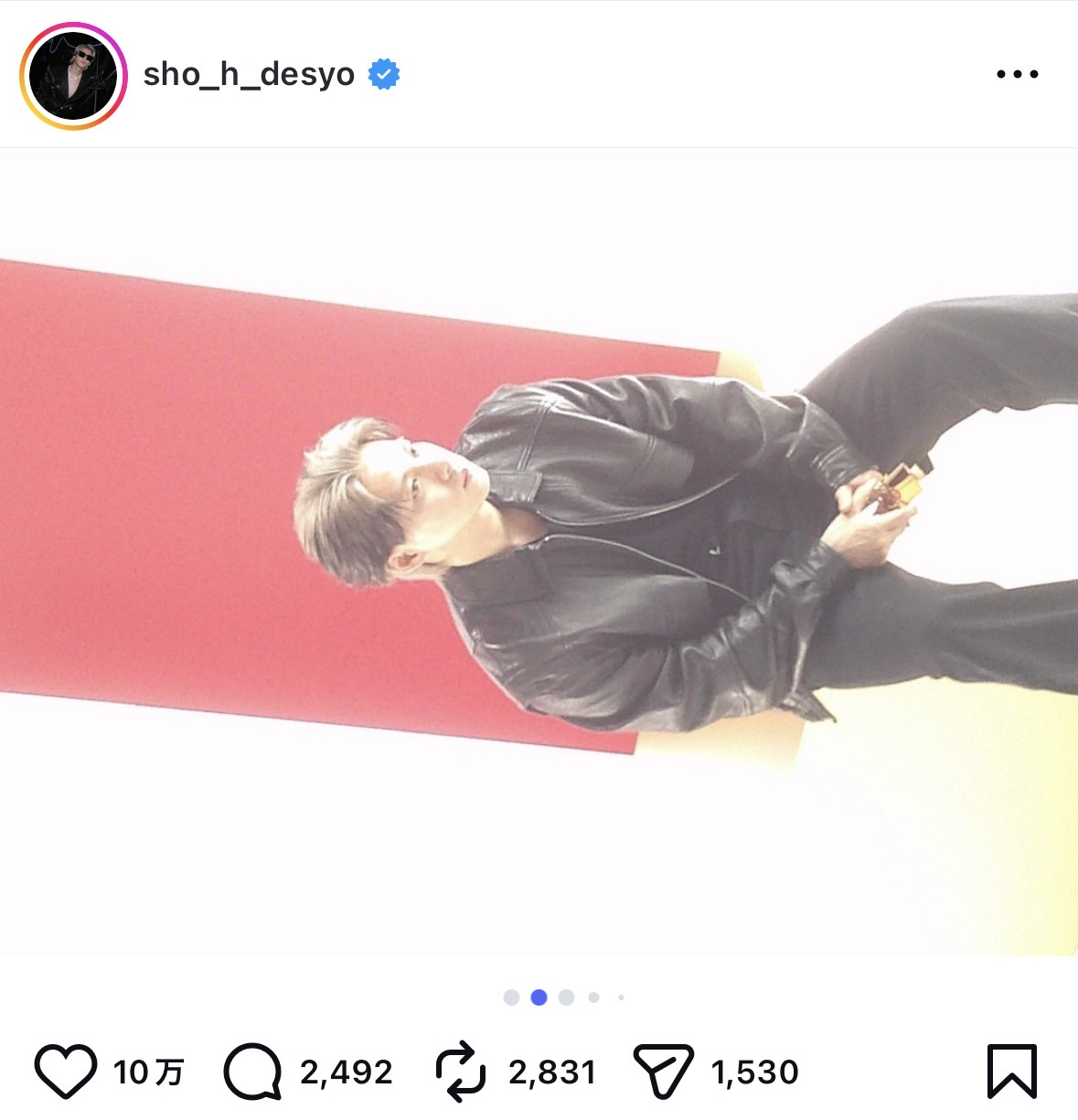 Number_i 平野紫耀 インスタ写真