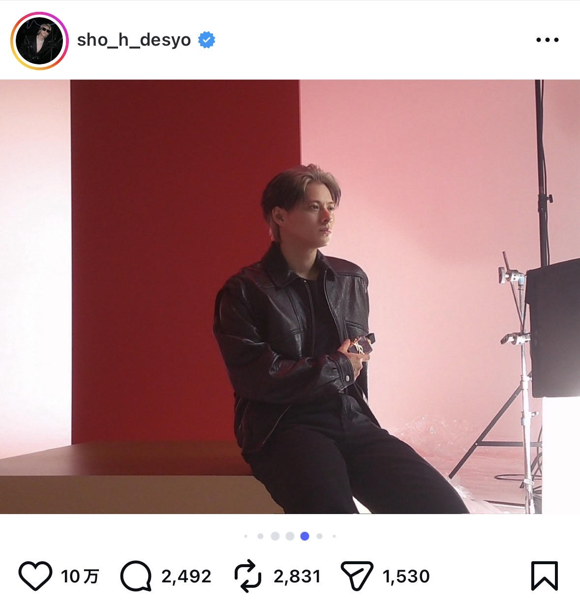 Number_i 平野紫耀 インスタ写真