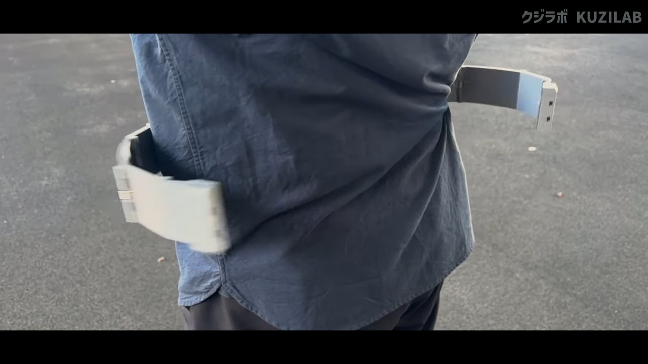 自動装着ベルト製作動画が大バズりの画像