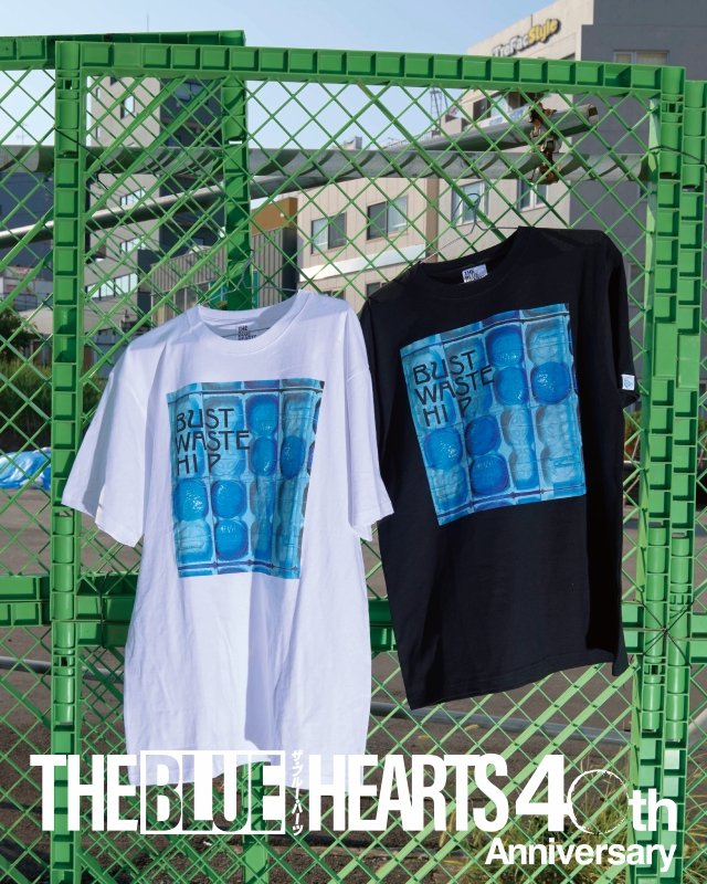 THE BLUE HEARTS『公式ジャケットデザインＴシャツ』着用画像『Bust Waste Hip』