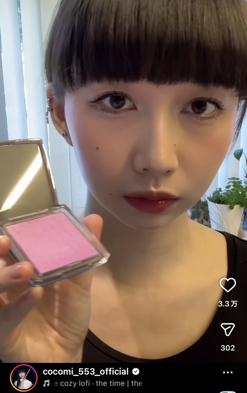 Cocomi、自分で編集したメイク動画を公開の画像