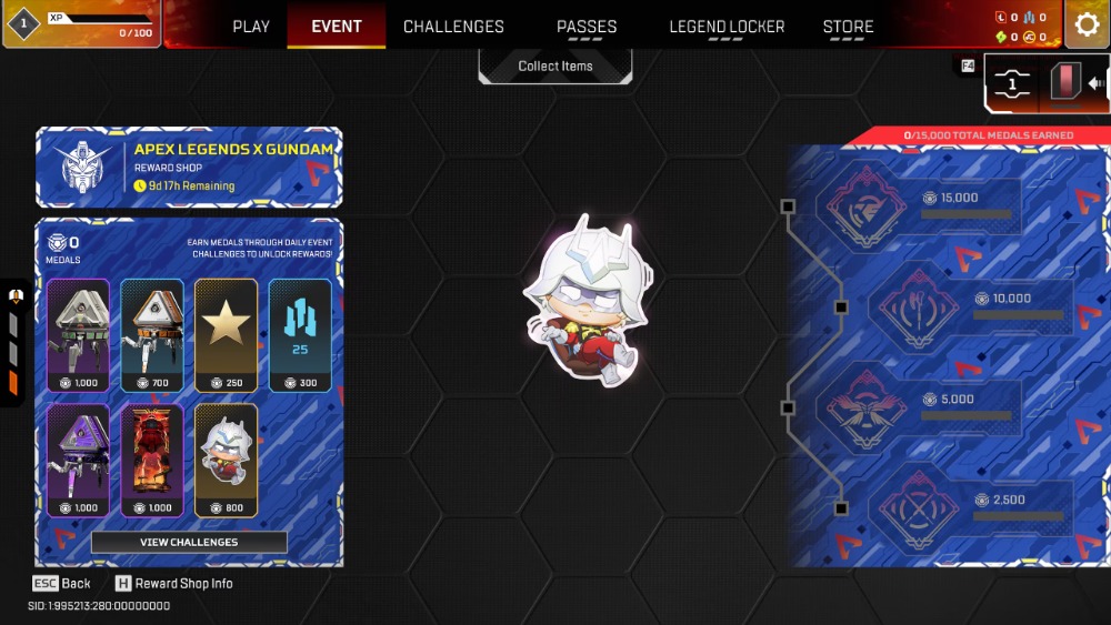 「Apex Legends × ガンダム」コラボイベント　スクリーンショット