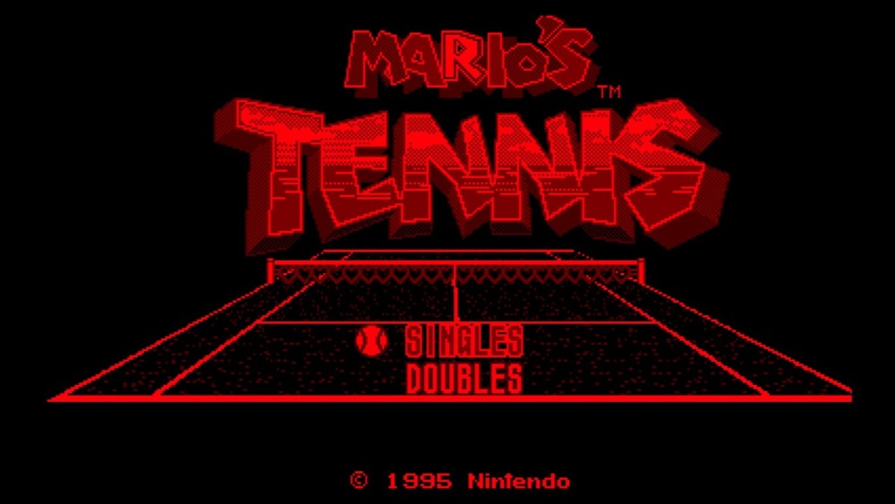 マリオズテニス(任天堂)スクリーンショット