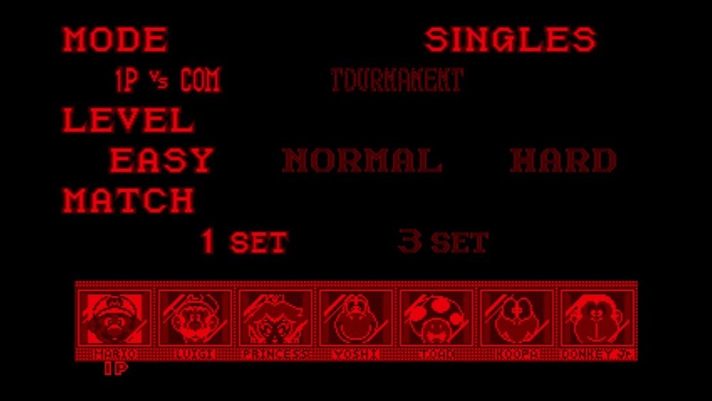 マリオズテニス(任天堂)スクリーンショット