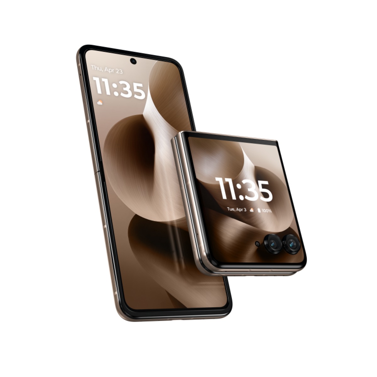 木が使われている折りたたみスマホ