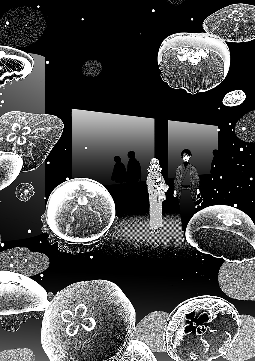 【漫画】着物で水族館、何があると面白い？の画像