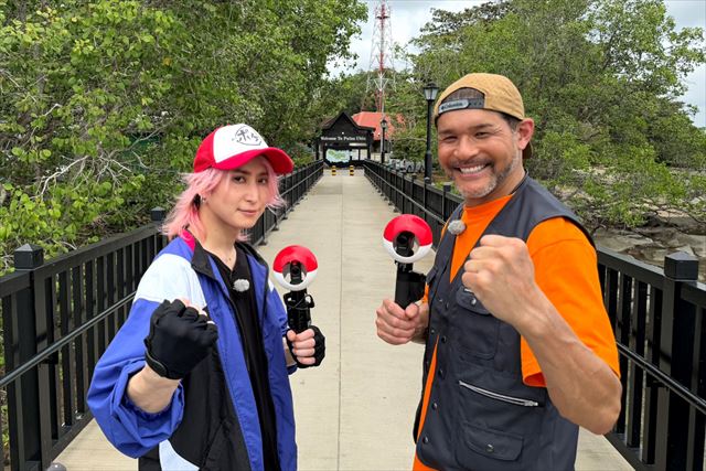 『それSnow Manにやらせて下さいSP』より　ポケマルマスターを目指す佐久間大介と照英