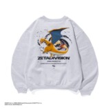 POKÉMON UNITE × ZETA DIVISION CREWNECK SWEAT Lizardon / ASH