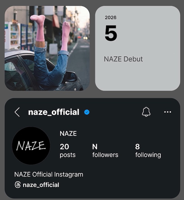 NAZEデビューコンセプトフォト