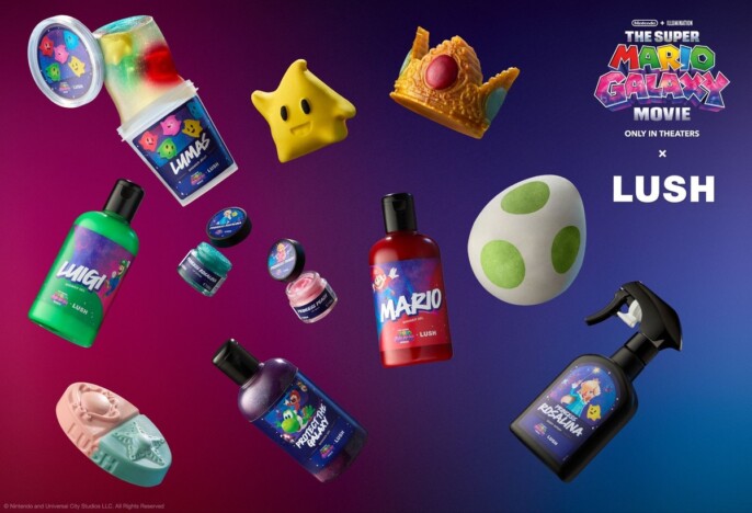 『ザ・スーパーマリオギャラクシー・ムービー』×LUSHコラボ開催　ヨッシーのタマゴがバスボムに