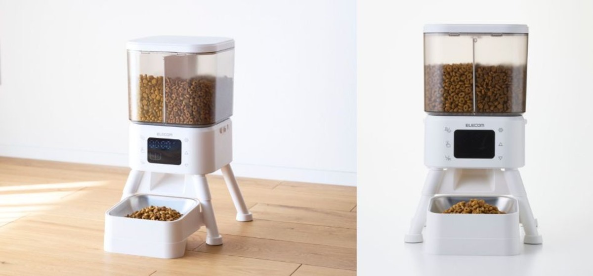 エレコムから2タンク式自動給餌器が新発売