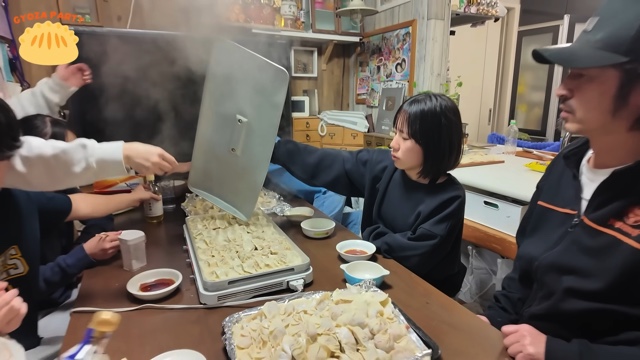うるしやま家の夕食の様子
