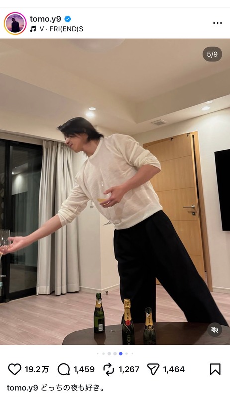 山下智久、オフでお酒を嗜むの画像