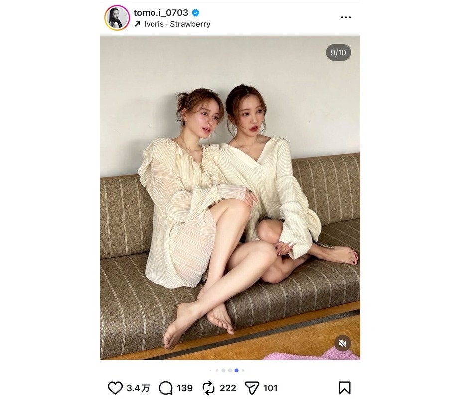 板野友美 公式Instagramより