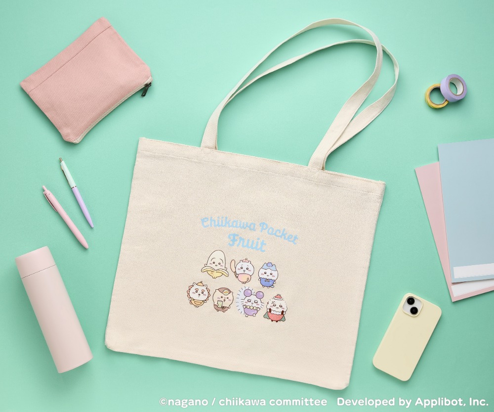 フルーツな大きめトートバッグ