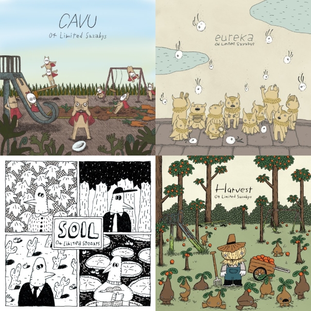 04 Limited Sazabys『CAVU』『eureka』『SOIL』『Harvest』アナログ盤ジャケット