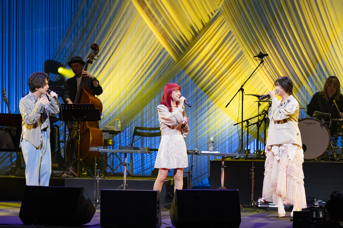 『ジブリをうたう その2』ライブ写真 Penthouse 浪岡真太郎(Vo/Gt)・大島真帆(Vo)・玉井詩織