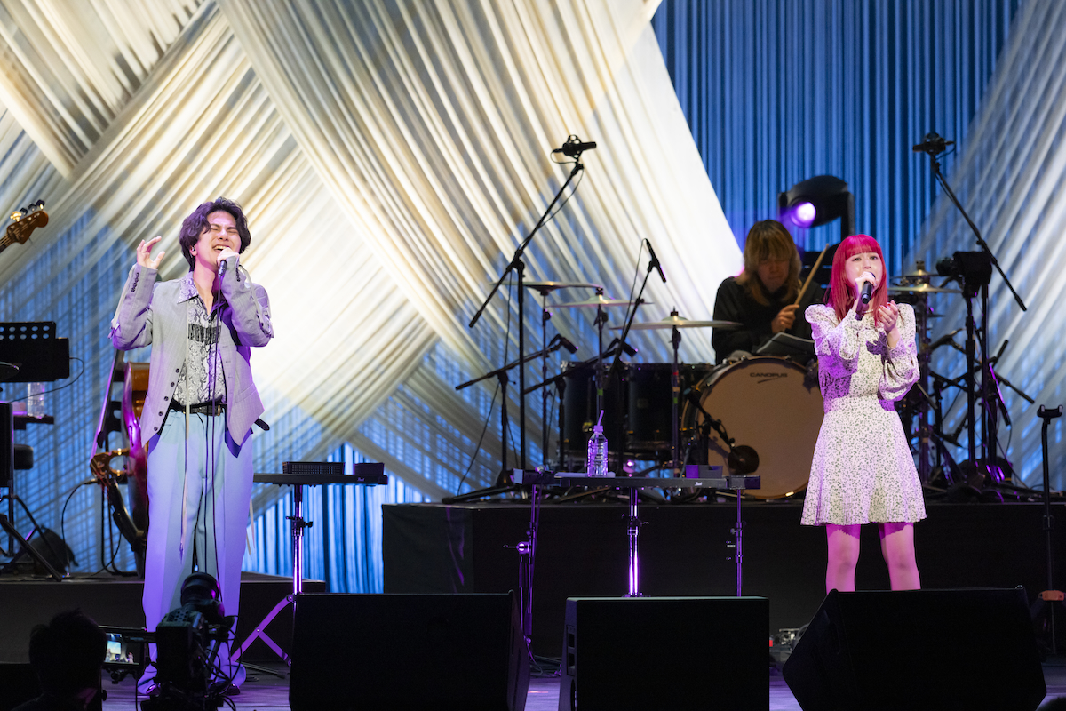 『ジブリをうたう その2』ライブ写真 Penthouse 浪岡真太郎(Vo/Gt)・大島真帆(Vo)・増田貴久