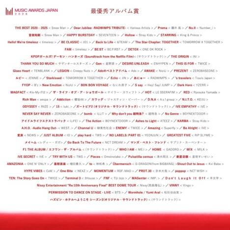 『MAJ』、最優秀楽曲賞エントリー作品発表