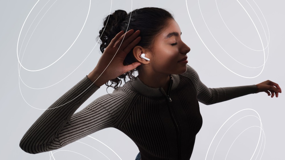 REDMI Buds 8 Active　装着イメージ