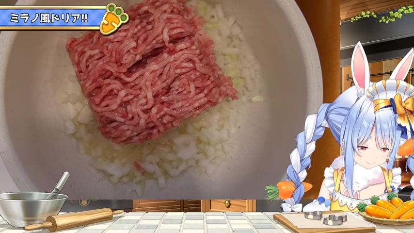 兎田ぺこら、サイゼリヤ人気メニュー再現の画像