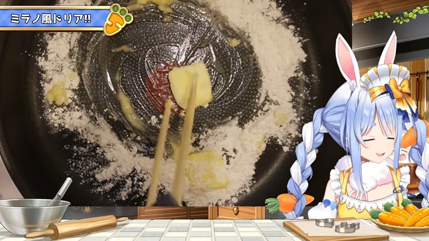 兎田ぺこら、サイゼリヤ人気メニュー再現の画像