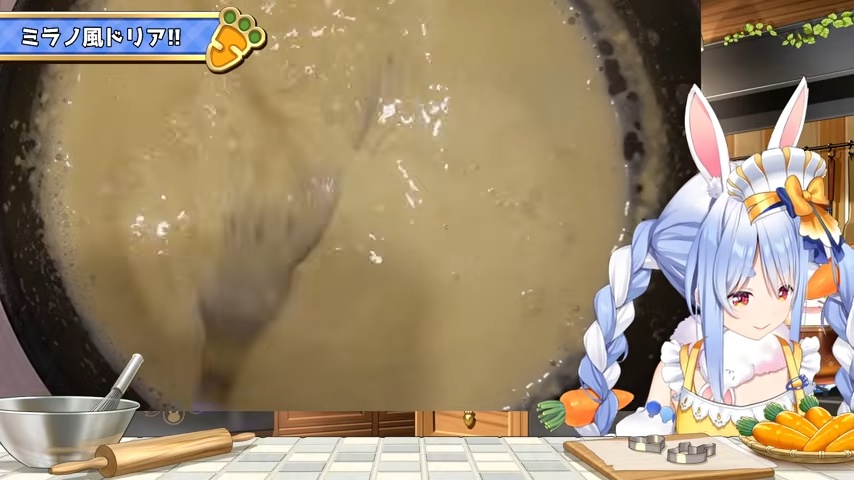 兎田ぺこら、サイゼリヤ人気メニュー再現の画像