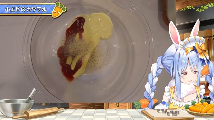 兎田ぺこら、サイゼリヤ人気メニュー再現の画像