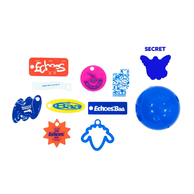 RANDOM ECHOES ACRYLIC KEY HOLDER