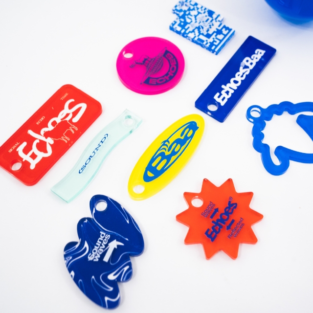 RANDOM ECHOES ACRYLIC KEY HOLDER