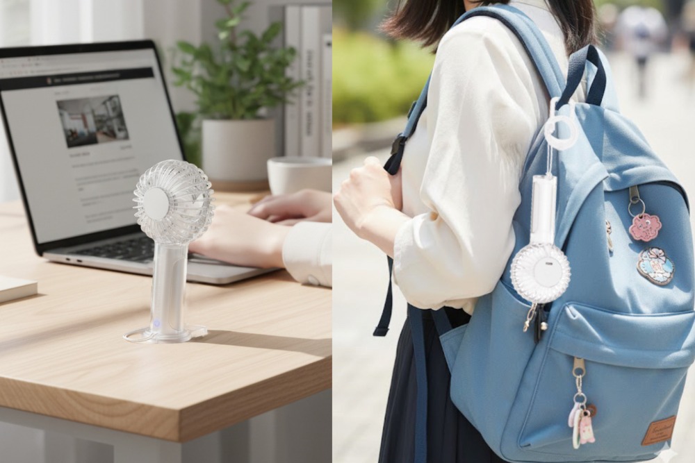 『ツインブレード クリアハンディファン+（プラス）』