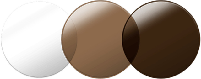 Zoff ブルーライトカット機能付き調光レンズ ブラウン