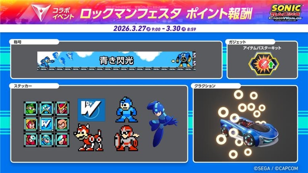 ロックマンフェスタ報酬