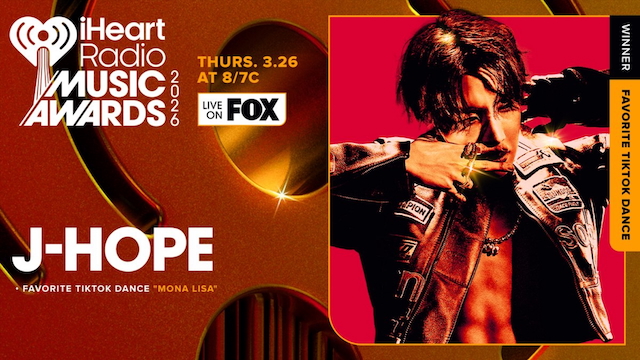 『2026 iHeartRadio Music Awards』受賞告知画像