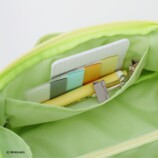 葉っぱ柄キルティング大容量ポーチ