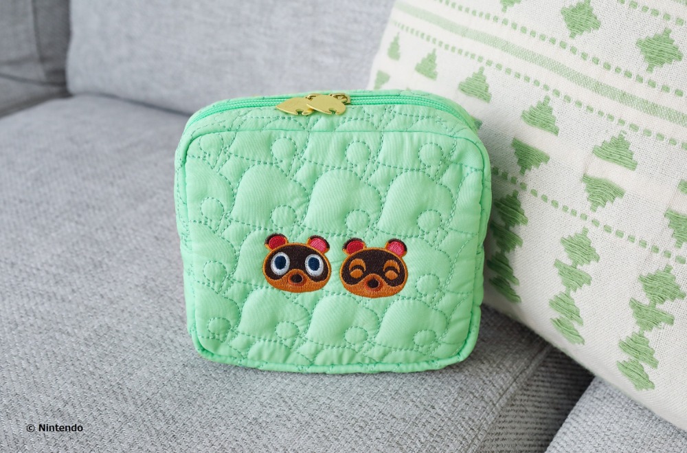 葉っぱ柄キルティングデイリーポーチ