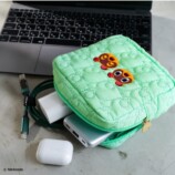 葉っぱ柄キルティングデイリーポーチ